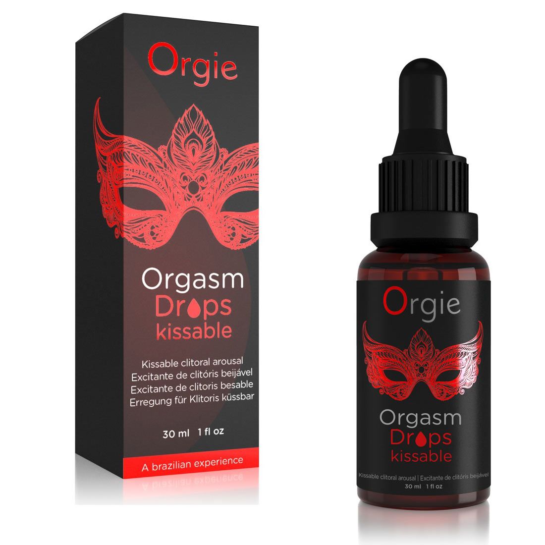 葡萄牙Orgie Orgasm Drops Kissable小紅瓶可食用女性敏感提升精華 潤滑高潮液30ML